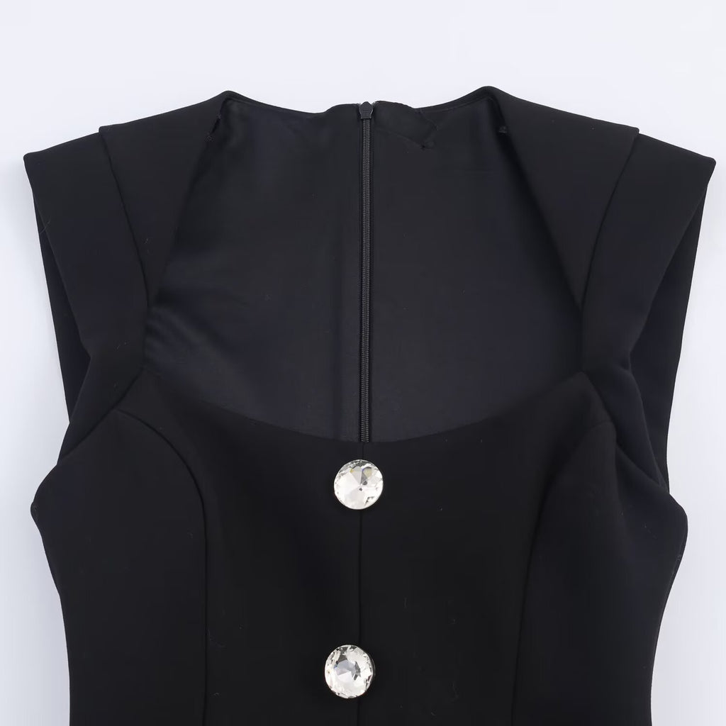 Jewelry button up short jumpsuit