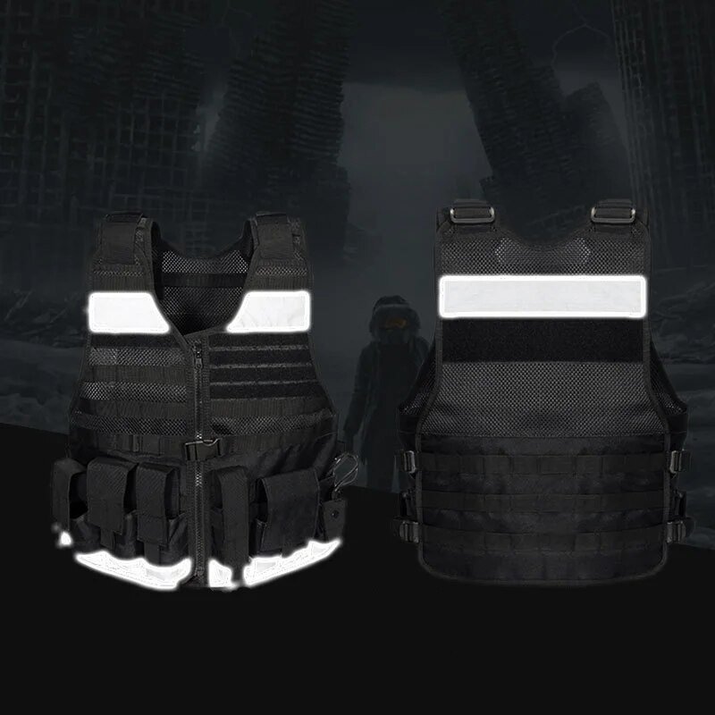 Patrol Duty Multifunctional Fluorescent Reflective Vest